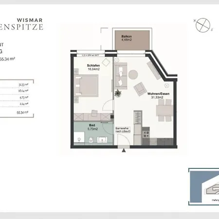 Hafenspitze App 06 Apartment